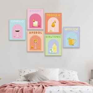 Wall art prints x6